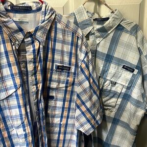 XL Men’s Columbia Fishing Shirts